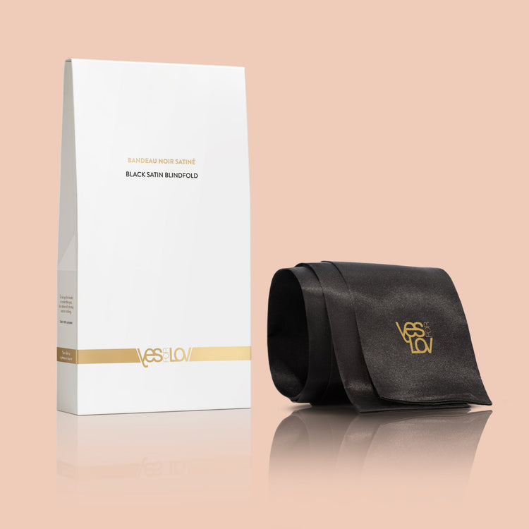 Bandeau noir satiné