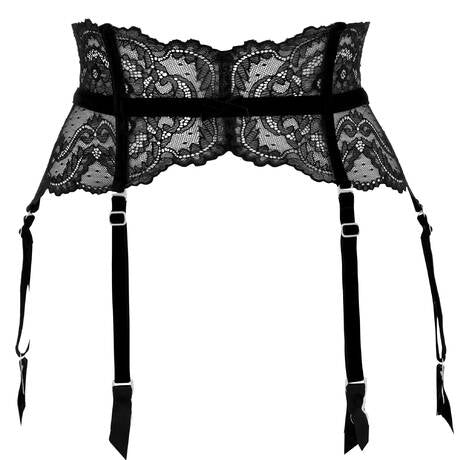 Porte jarretelle 6 attaches en dentelle Le Chabanais