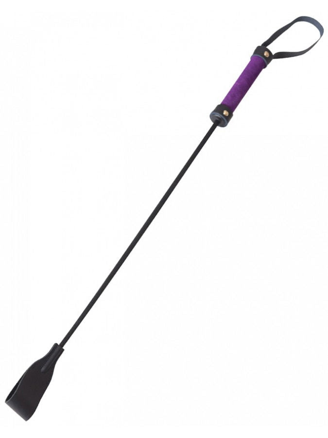 Fouet à cheval tresse violet - rose - noir