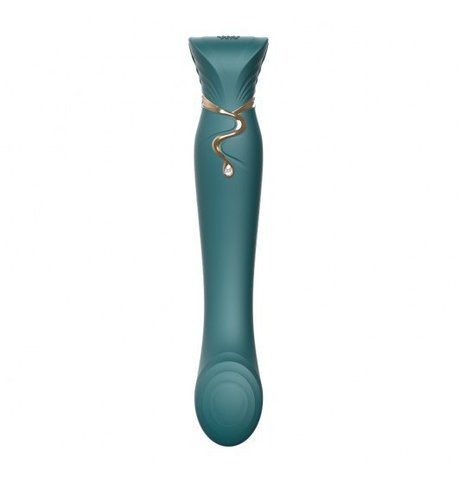 Vibromasseur connecté Queen set jewel vert